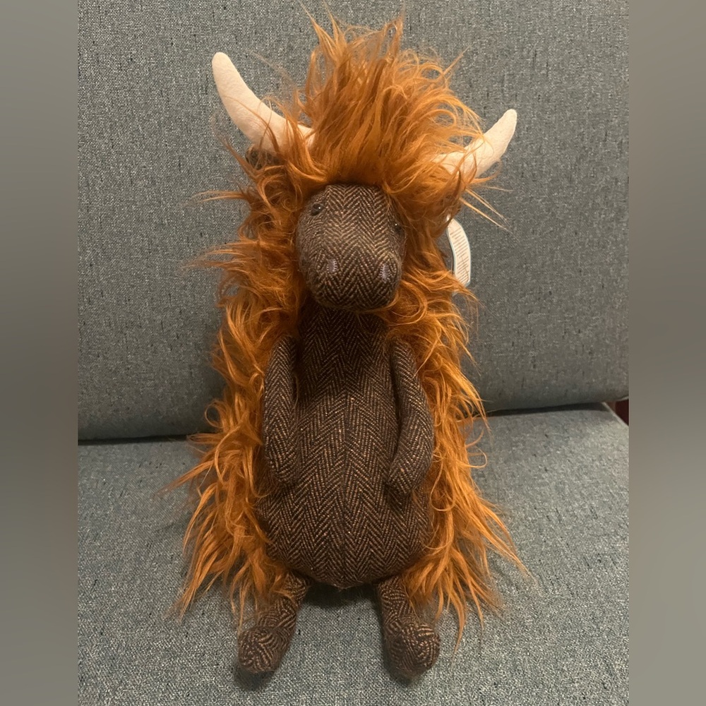 Jellycat Tweedledee Longhorn, retired, rare
